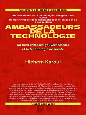 cover image of Ambassadeurs de la technologie